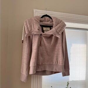 Naketano Fleece Cowl neck zip up hoodie